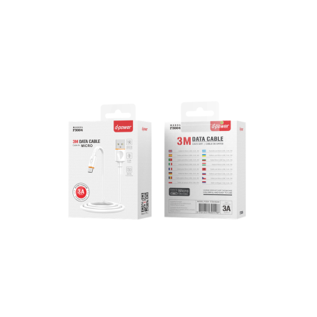 Câble Android Micro USB (3.A) (3M)