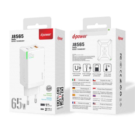 Prise (65 W) 2USB-C + USB