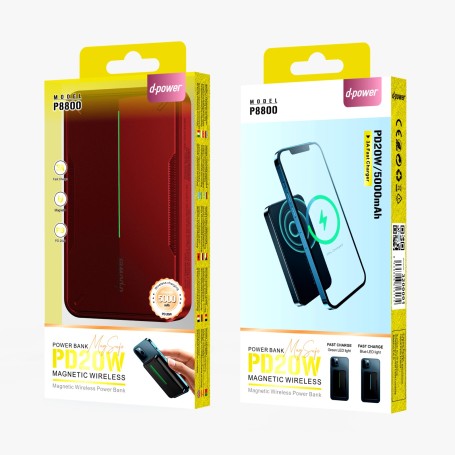 Power bank Magsafe P8800 Rouge 5000mAh