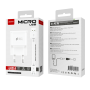Prise secteur + câble microUSB - Blanc