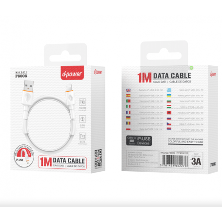 Cable F6006 White Ip 1M 3A